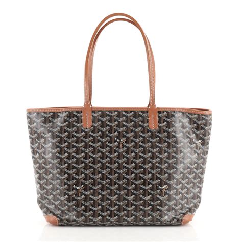 goyard artois tote coated canvas pm|goyard artois pm size.